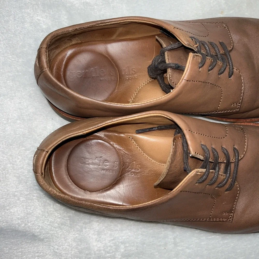 Gentle‎ Souls Oxfords Men's Size 8.5 Brown Cognac Leather Classic Shoes Designer